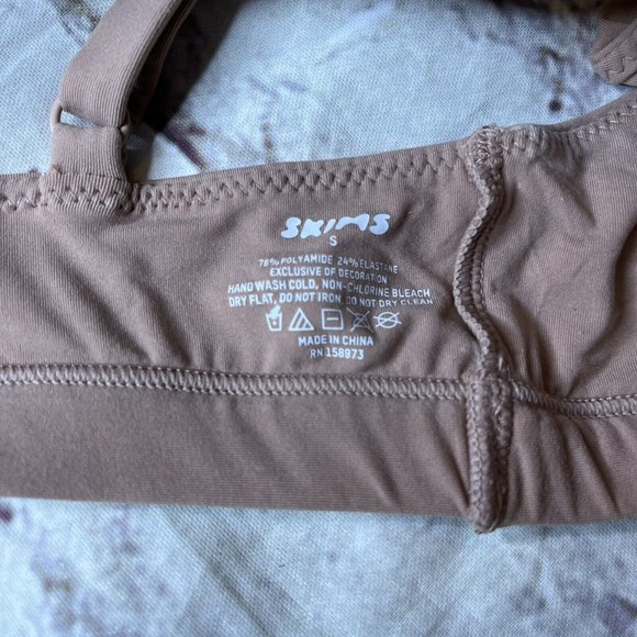 Skims Soft Seamless Color  Sienna Triangle  bralette Bra - Picture 4 of 5
